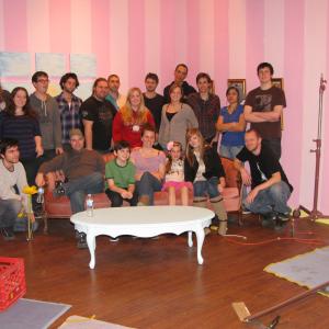 Gloria with cast and crew of BEHIND ENEMY LINES  A HUMBER COLLEGE SHORT FILM