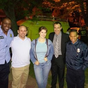 Scott M. Schewe with some castmembers on MomSters2 shot on location in New Jersey