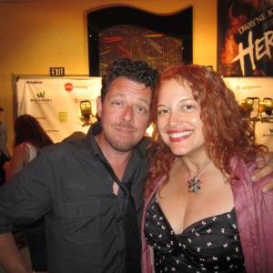 Love Sick Fool: Love in the Age of LIKE Producer David Polcino and Actress Renee Rivera at Burbank Film Fest.