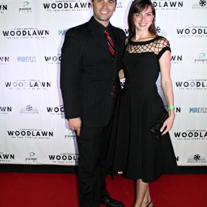 Amanda Read with Joshua Sheik at the red carpet premiere of Woodlawn (2015) in Birmingham, Alabama on August 29th, 2015.