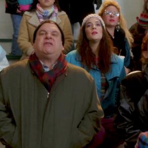 Lisa DAlessandro with Jeff Garlin in The Goldbergs