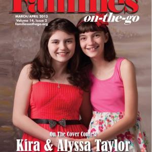 My sister and I are on the cover of Families-on-the-go.