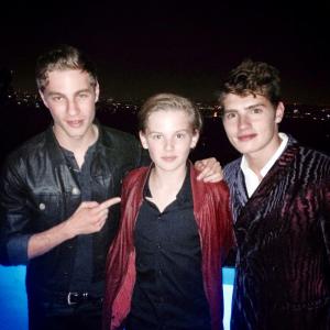 BEVERLY HILLS CA  SEPTEMBER 26 LR Actors Cameron Fuller Garrett Wareing and Gregg Sulkin attend the 12th Annual Teen Vogue Young Hollywood Party with Emporio Armani on September 26 2014 in Beverly Hills California