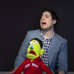 Josh and his muppet.