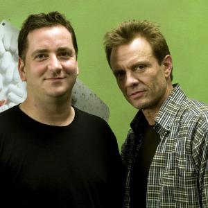 Producer Philip Waley with Michael Biehn