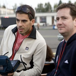 Director Eli Roth and Producer Philip Waley on set of Hostel Part II