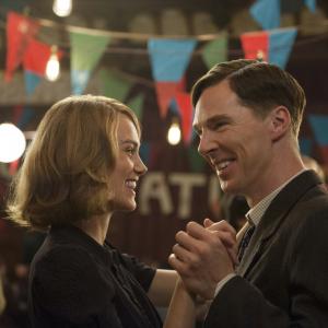 Still of Keira Knightley and Benedict Cumberbatch in The Imitation Game (2014)
