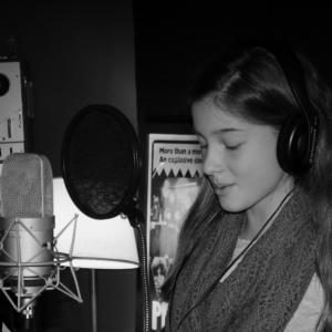 Casey Monteiro  recording a song for Breton Productions musical film Christmas
