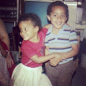 Makeida left and brother right  Source Instagram Throwback Thursday