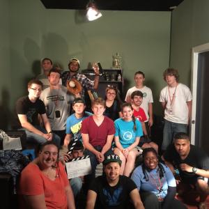 The cast and crew of 