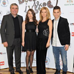 Kira Hagi and her family at Bucuresti te iubesc! premiere