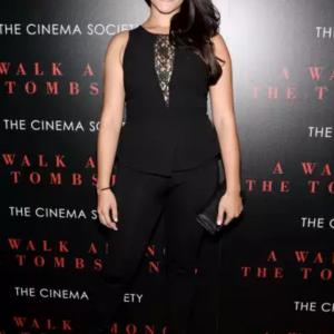 Actress Stephanie Andujar attends the Universal Pictures and Cross Creek Pictures with The Cinema Society screening of A Walk Among the Tombstones