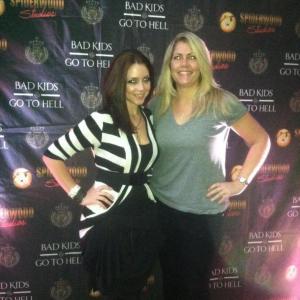 Hollee A. McMurray and Michele B. McGraw at the Dallas premiere of Bad Kids Go to Hell