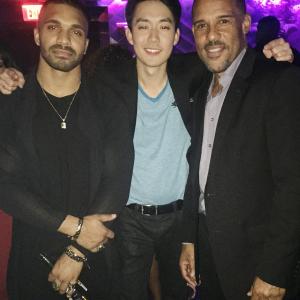 Actors Peter Parros Tyler Lepley  Dior Choi on The Haves and Have Nots