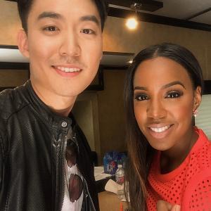 Behind the Scenes with Actress Kelly Rowland & Actor Dior Choi on 