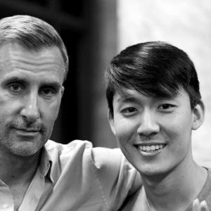 Actor Brian Unger & Dior C. Choi on set. Behind the scenes on set of 