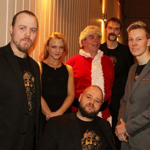 Director Magne Steinsvoll Jenny Utheim director PerIngvar Tomren actor Tormod Lien producer Kim Haldorsen and director of photography Raymond Volle at the premiere of OHellige Jul!  Friday the 13th December 2013 