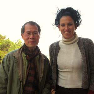 Mira Arad with Walter Law from Liuzu Temple Guangdong China