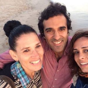 Mira Arad with filmmaker Nani S. Walker and Rishi Kapadia, LA (US).