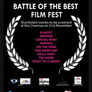 Short film CRYSTAL WISH in Top10 at the Battle Of The Best a Film Fest 2014 in Dubai UAE