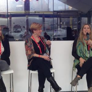Sterling Rock Productions Development Presentation at Sundance 2015 with screenwriter Carrie Stett, Actress/Producer Grace McPhillips, and Director Montana Mann
