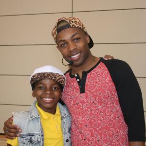 Will with Todrick Hall on the set of Kid's Choice Awards 2014!