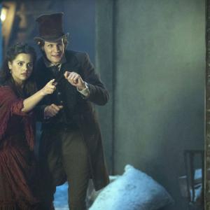 Still of Matt Smith and Jenna Coleman in Doctor Who 2005