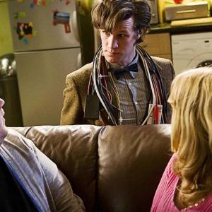 Still of James Corden, Daisy Haggard and Matt Smith in Doctor Who (2005)