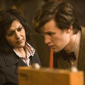 Still of Meera Syal and Matt Smith in Doctor Who (2005)