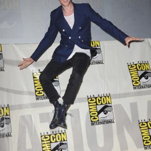 Actor Matt Smith speaks onstage at BBC Americas Doctor Who 50th Anniversary panel during ComicCon International 2013 at San Diego Convention Center on July 21 2013 in San Diego California