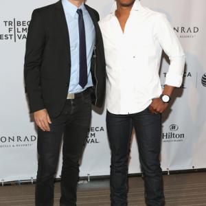 Zak Tanjeloff L and Nate Parker attend the TFF Awards Night during the 2014 Tribeca Film Festival at Conrad New York on April 24 2014 in New York City