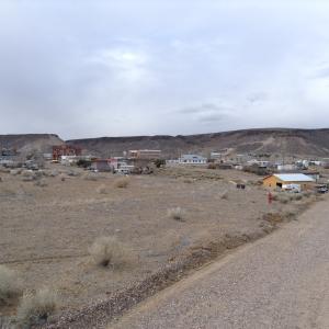 On location on the outskirts of the semi-abandoned ghost town of Goldfield, Nevada (an historic gold mining town) while filming the movie WARFIGHTER (coming 2016).
