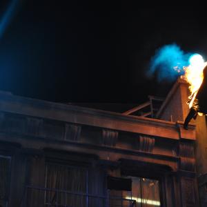 Full body burn high fall 50ft at Universal Studios Lot
