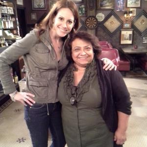 With Tonita Castro on set of DADS