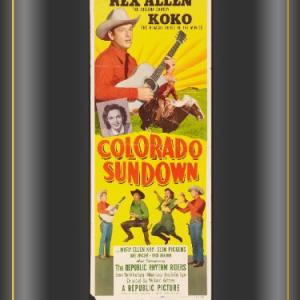 Slim Pickens, Rex Allen, Mary Ellen Kay and Koko in Colorado Sundown (1952)