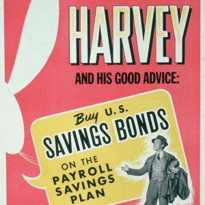 Still of James Stewart and Harvey in Harvey 1950