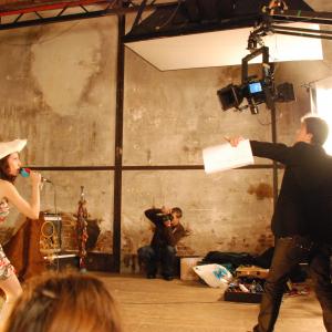 Matt Beurois directing on the set of 1798