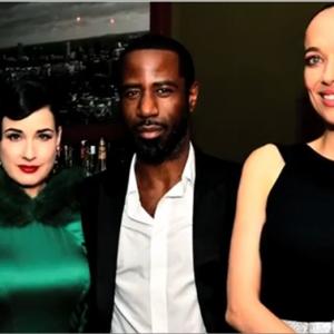 Rosalie Miller Dita Von Teese Carmen Chaplin and Hamilton Mann at Soho House Los Angeles to present the short film The Innovators to pay homage to Charlie Chaplins most memorable onscreen character Little Tramp