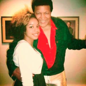 REDStar with Chubby Checker on the set of 