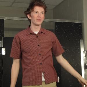 Will Ritchie backstage during The 25th Annual Putnam County Spelling Bee.