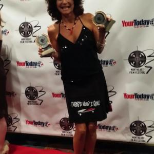 Red Carpet at Northeast Film Festival after winning 2 Awards Breakout Performance in a Short Film and Audience Choice Award