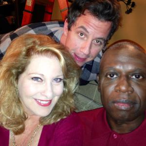 CATHERINE CARLEN AND MICHAEL MARC FRIEDMAN (PLAYING MY SON DONNY) AND THE FABULOUS... AUDRE BRAUGHER IN FOX'S BROOKLYN NINE-NINE 