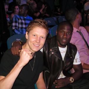 With Kevin Hart for the Victor Ortiz vs. Floyd Mayweather fight. September 17, 2011 at the MGM Las Vegas.