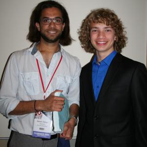 Will Meyers and writer/director Kerem Sanga at the LAFF Premiere of The Young Kieslowski (June 17, 2014)
