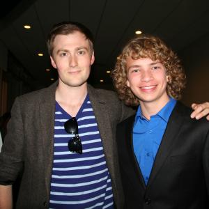 Will Meyers and Producer Ross Putman at the LAFF Premiere of The Young Kieslowski (June 17, 2014)