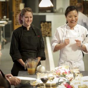 Still of Brooke Williamson and Shirley Chung in Top Chef Duels (2014)