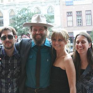 On the red carpet for SLACKER 2011 Premiere with Don Herzfelt Geoff Marslett and Amy Bench