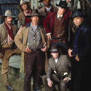 Still of Michael Biehn Ron Perlman Dale Midkiff Eric Close Andrew Kavovit Anthony Starke and Rick Worthy in The Magnificent Seven 1998