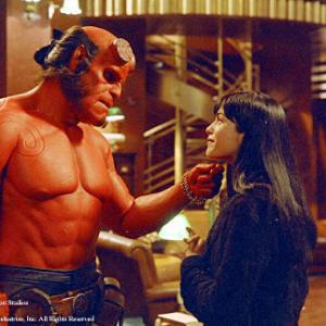 Still of Ron Perlman and Selma Blair in Hellboy 2004