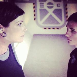 A still from Quality of Life with Kim Rhodes and Andrea Fantauzzi.